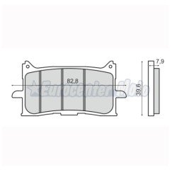Pastillas de freno orgánicas Honda CRF, X-ADV, CBR...