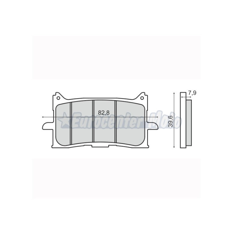 Pastillas de freno orgánicas Honda CRF, X-ADV, CBR...