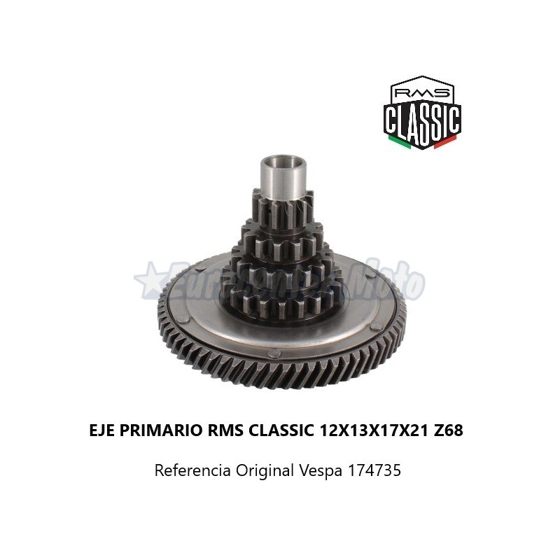 Tren fijo Vespa PX 125/150/200, Iris, TX, T5...  Relación 12-13-17-21 Z68