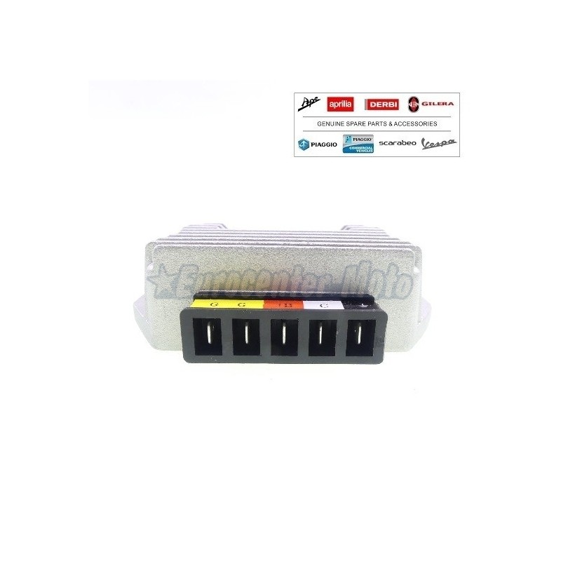 Regulador Original Vespa PX 125/150/200, PK 125 XL, FL, T5... 5 terminales