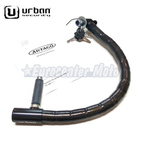 Antirrobo de manillar Artago Urban Practic Vespa clásica. Fijación al chasis