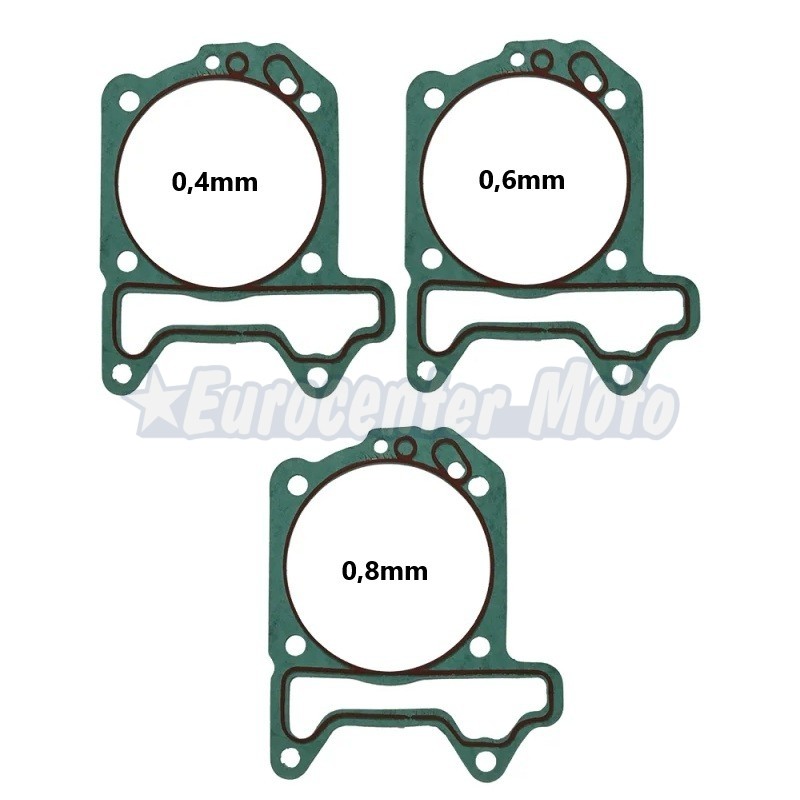 Kit 3 juntas base cilindro motores Piaggio 125/250/300 varios modelos