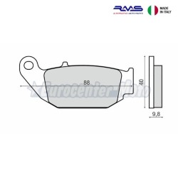 Pastillas de freno orgánicas Honda MSX y CBR 125, CRF 250, Benelli BN...