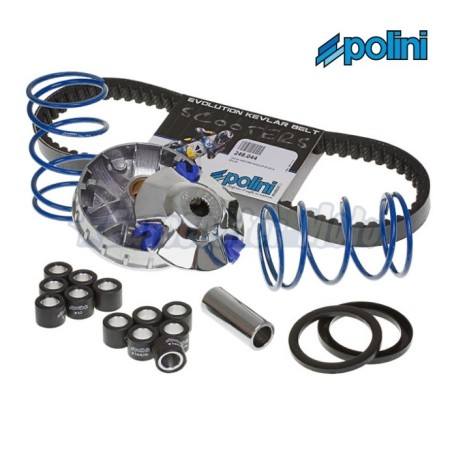 Kit variador Polini Hi-Speed motores Piaggio 50 2T carter corto (Zip Sp, Vespa LX, S, ET2...)