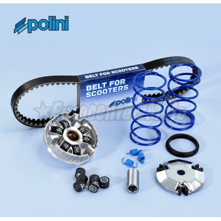 Kit variador Polini Hi-Speed Motores Minarelli 50 2T Carter largo (Jog RR, Aerox, Neo´s, Why...)