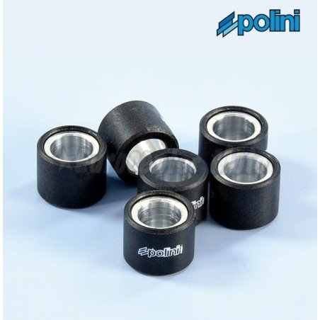 Rodillos variador Polini 19x15,5 de 6,3 gramos. 6 unidades
