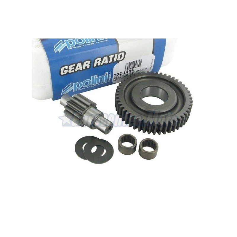 Kit transmisión secundaria Polini 14/48z motores Piaggio 50 desde 2000