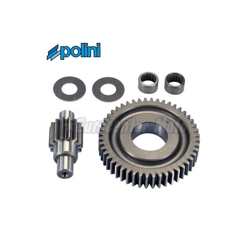 Kit transmisión secundaria Polini 14/48z motores Piaggio 50 desde 2000