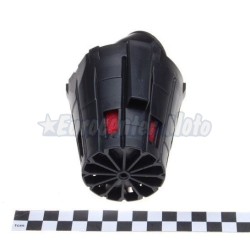 Filtro de aire de espuma Racing con carcasa tipo Malossi. Entrada 38mm. Codo 45º