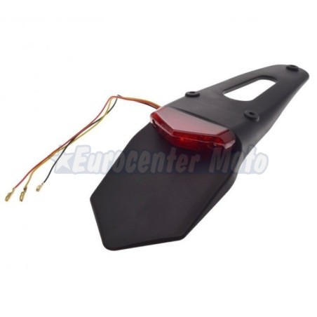 Piloto freno Leds con porta-matrículas. Rojo. Homologado