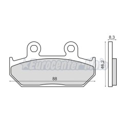 Pastillas de freno orgánicas Honda NX Dominator, VT 600 Shadow...