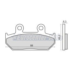 Pastillas de freno orgánicas Honda NX Dominator, VT 600 Shadow...