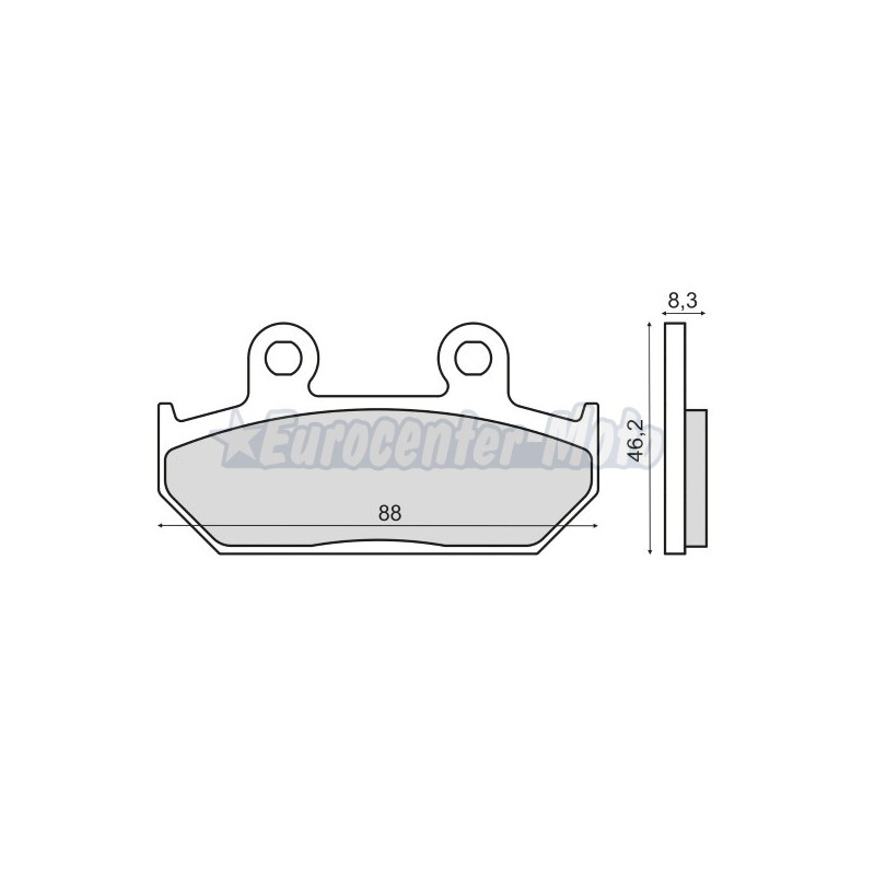 Pastillas de freno orgánicas Honda NX Dominator, VT 600 Shadow...