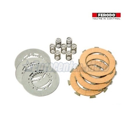 Kit discos, separadores y muelles de embrague reforzado Ferodo Vespa 200. Sin freno de disco